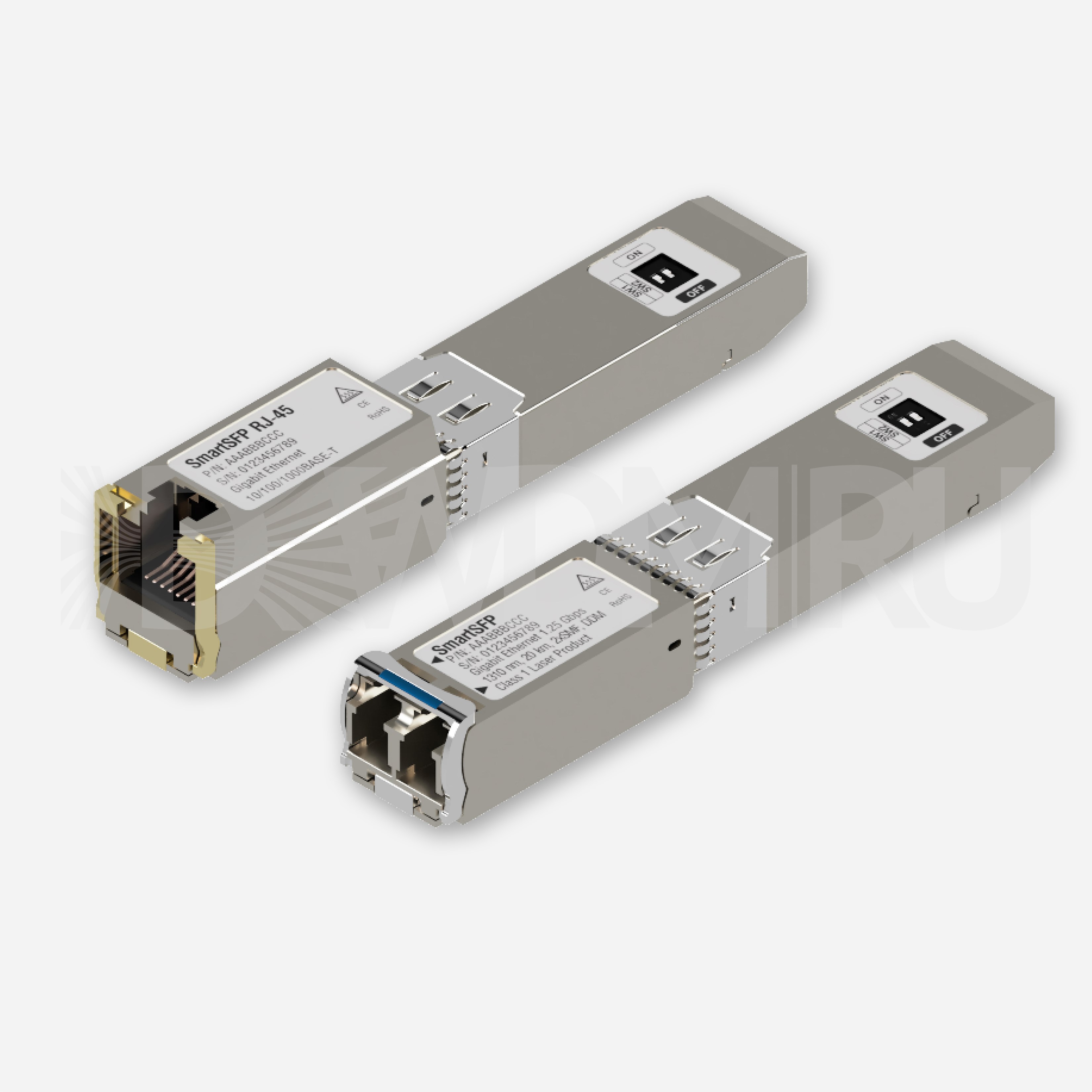 Интеллектуальный (Smart) SFP модуль, Gigabit Ethernet, Tx: 1310 нм Rx: 1550 нм, 20 км, LC, DDM (M720-SA-FP2)